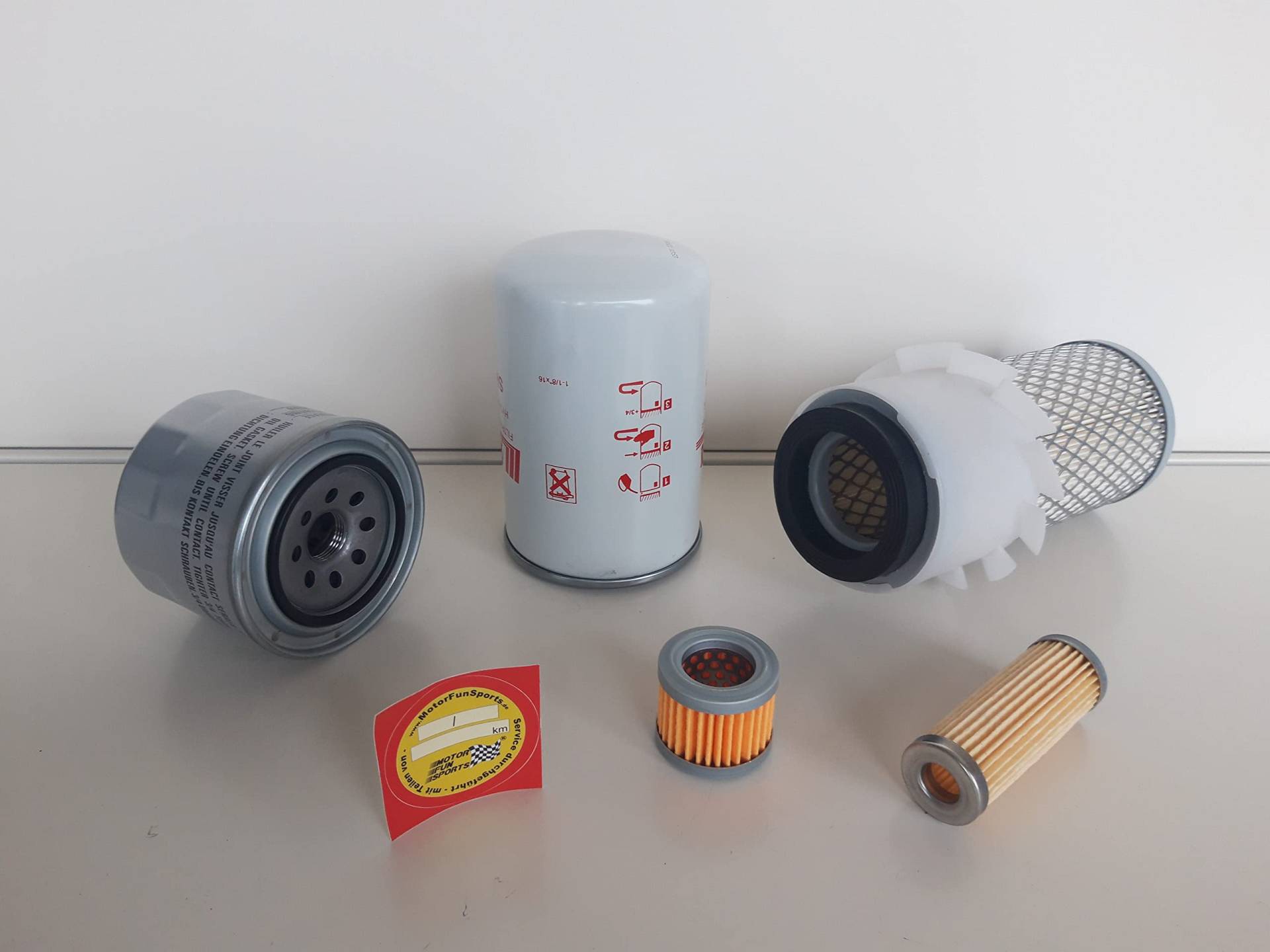 Filter - Set (groß) passend für Hanix N 150-2 Ölfilter, Luftfilter, Kraftstofffilter, Hydraulikfilter von MotorFunSports