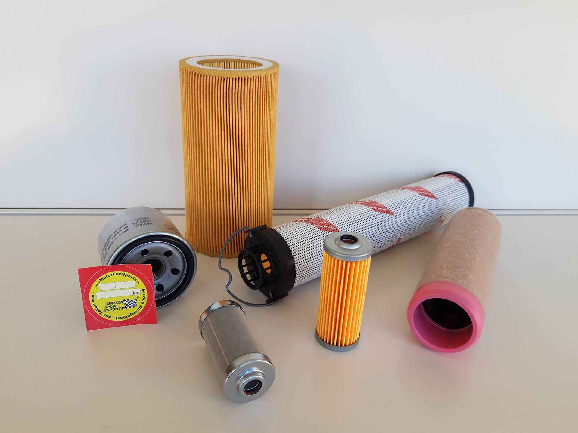 Filter - Set (groß) passend für Wacker Neuson 1404 RD Ölfilter Luftfilter Kraftstofffilter Hydraulikfilter von MotorFunSports