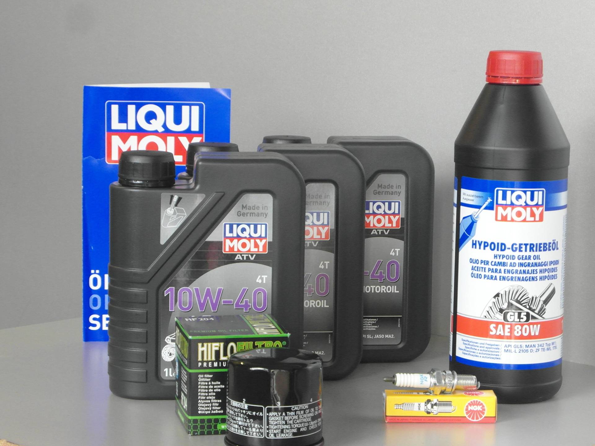 MotorFunSports Wartung und Service Set für Quad Yamaha YFM 450 Wolverine Öl Filter Zündkerze MotorFunSports Wartung und Service Set für Quad Yamaha YFM 450 Wolverine Öl Filter Zündkerze von MotorFunSports