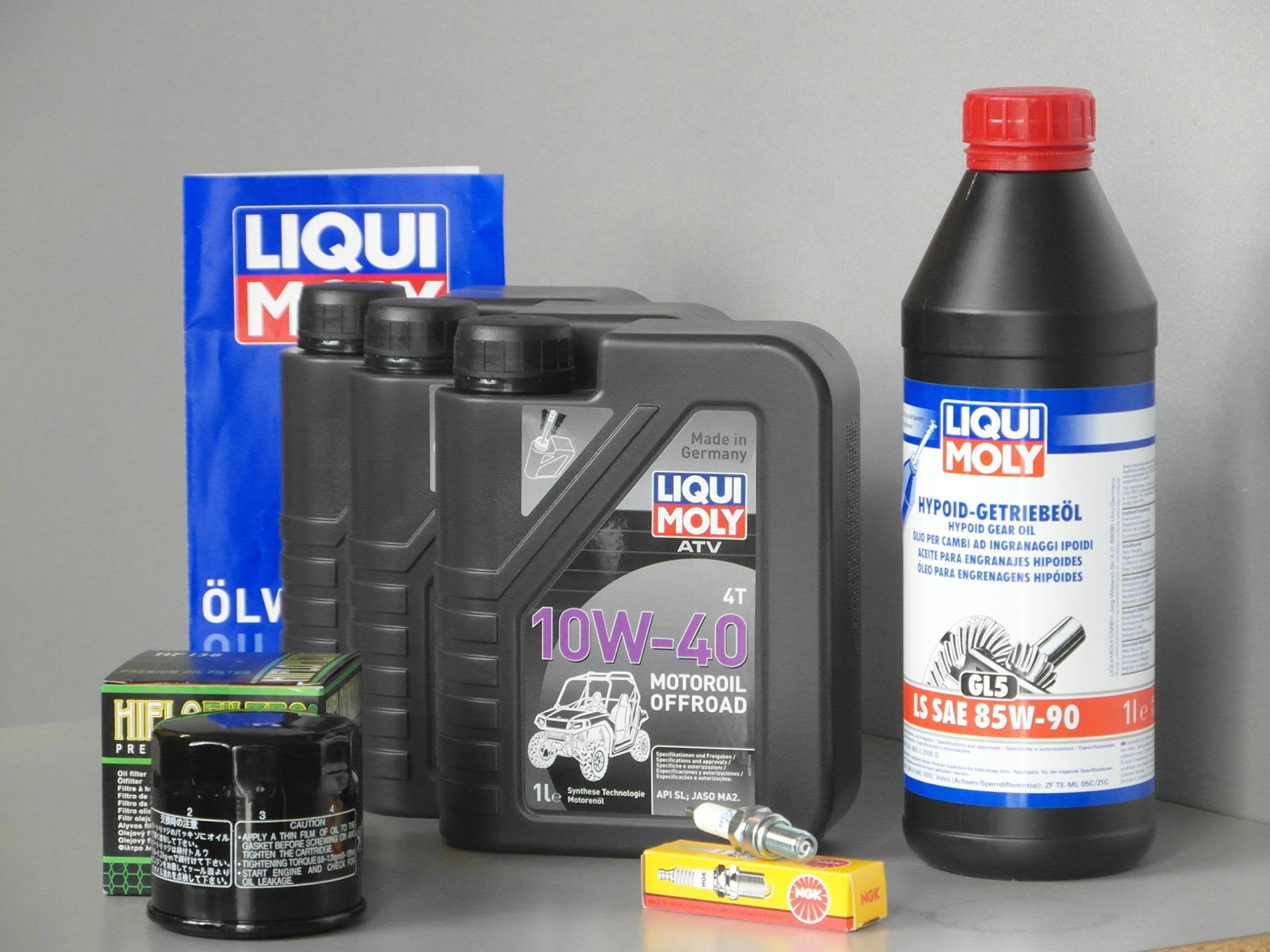 MotorFunSports Wartungs - Set ATV/Quad Kymco MXU 400 4x4 /2x4, Inspektion - Oelfilter, Kerze MotorFunSports Wartungs - Set ATV/Quad Kymco MXU 400 4x4 /2x4, Inspektion - Oelfilter, Kerze von MotorFunSports