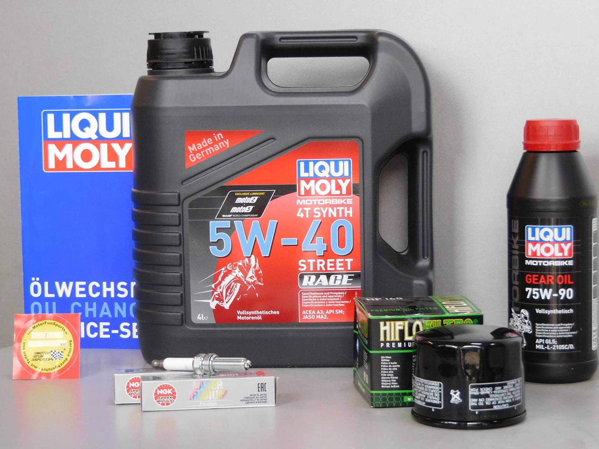 MotorFunSports Wartungs Set BMW R 1250 GS Öl Ölfilter Zündkerze Inspektion Service MotorFunSports Wartungs Set BMW R 1250 GS Öl Ölfilter Zündkerze Inspektion Service von MotorFunSports