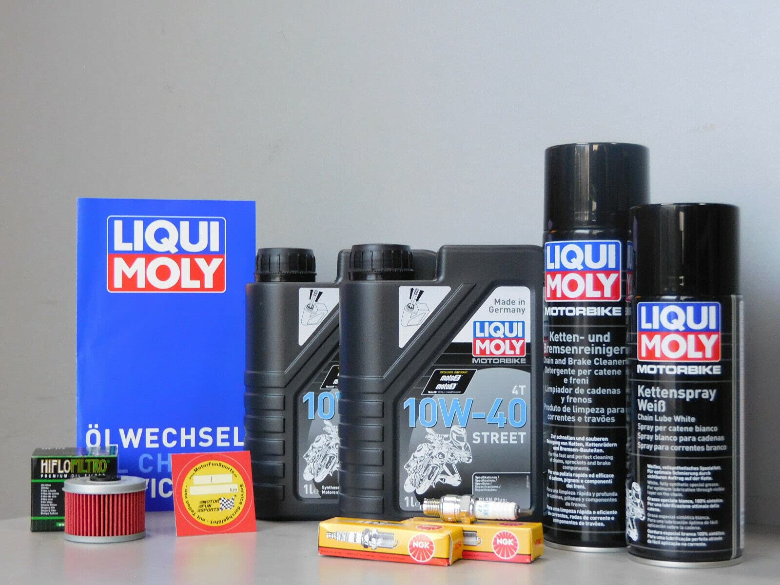 MotorFunSports Wartungs Set Benelli BN 125 Öl Ölfilter Zündkerze Service Inspektion MotorFunSports Wartungs Set Benelli BN 125 Öl Ölfilter Zündkerze Service Inspektion von MotorFunSports