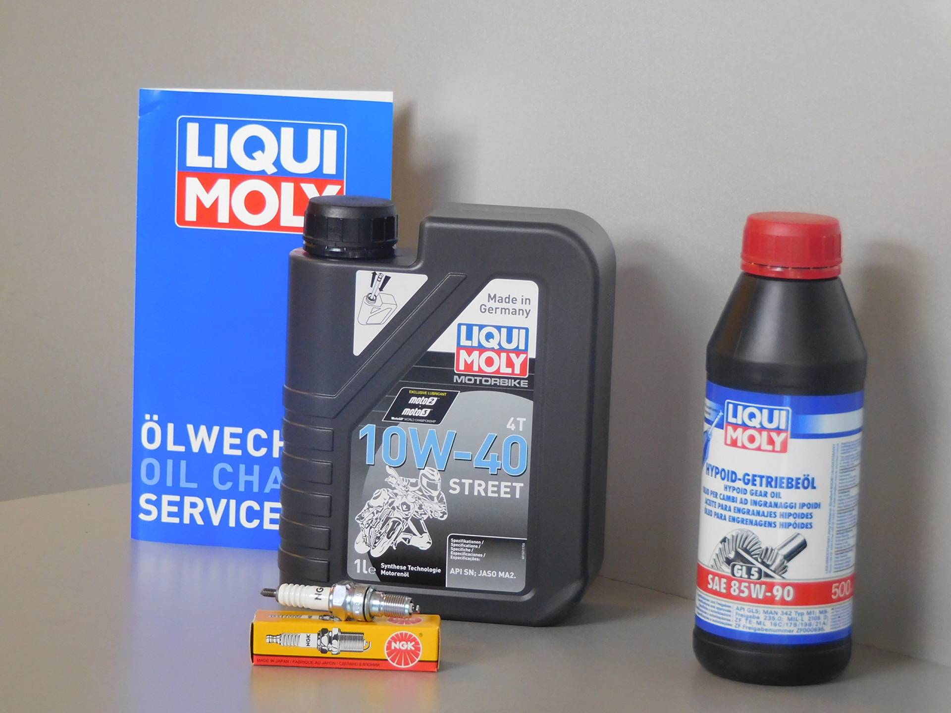 MotorFunSports Wartungs Set Daelim QL 125 Steezer Öl Zündkerze Inspektion Service Ölwechsel von MotorFunSports