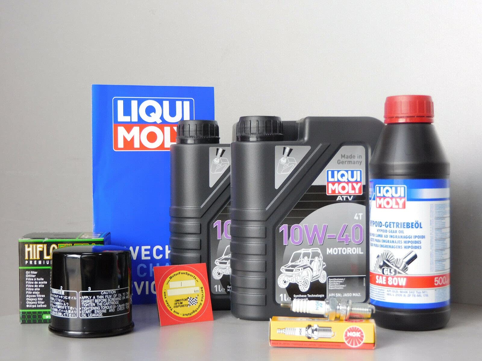 MotorFunSports Wartungs Set Hisun HS 700 Öl Ölfilter Zündkerze Service Inspektion ATV Quad MotorFunSports Wartungs Set Hisun HS 700 Öl Ölfilter Zündkerze Service Inspektion ATV Quad von MotorFunSports