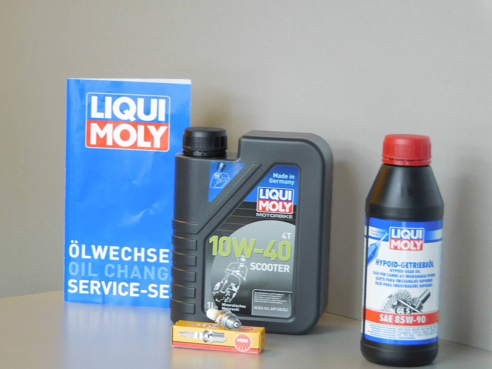 MotorFunSports Wartungs Set SYM Allo 50 Inspektion Öl Zündkerze Ölwechsel Service von MotorFunSports