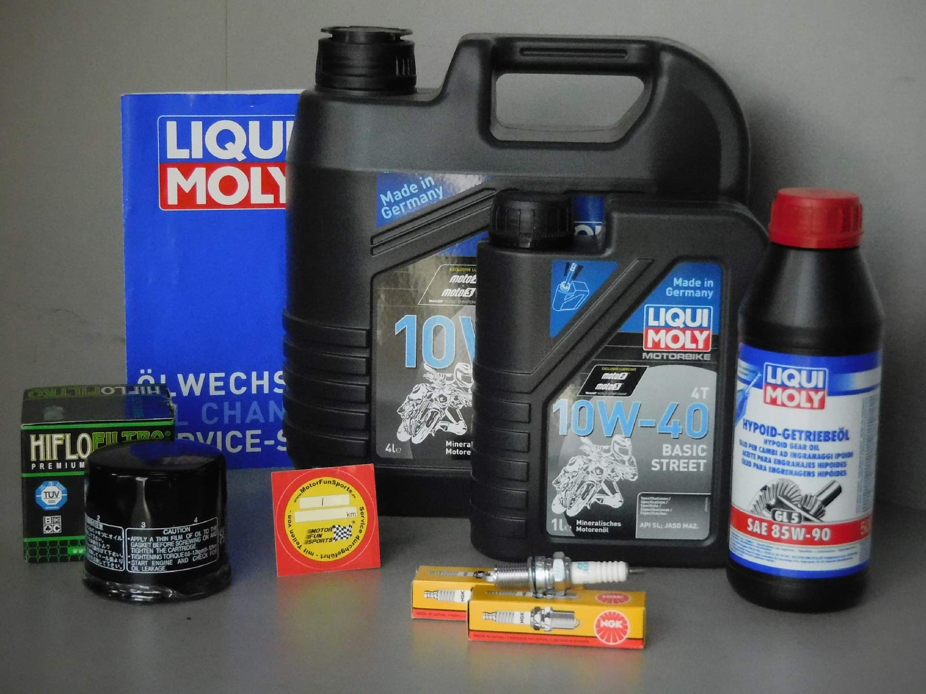 MotorFunSports Wartungs Set Suzuki VL 1500 Intruder Öl Ölfilter Zündkerze Inspektion Service MotorFunSports Wartungs Set Suzuki VL 1500 Intruder Öl Ölfilter Zündkerze Inspektion Service von MotorFunSports