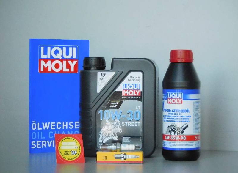 MotorFunSports Wartungs Set - Sym Fiddle 2-125ccm - Service Inspektion Zündkerze Öl von MotorFunSports