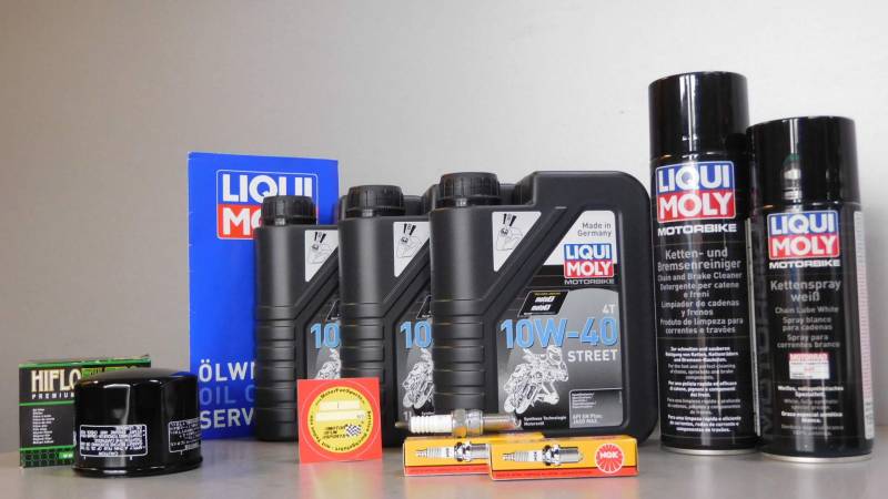 MotorFunSports Wartungs - Set kompatibel für BMW F 800 R - Inspektion Öl Zündkerze von MotorFunSports