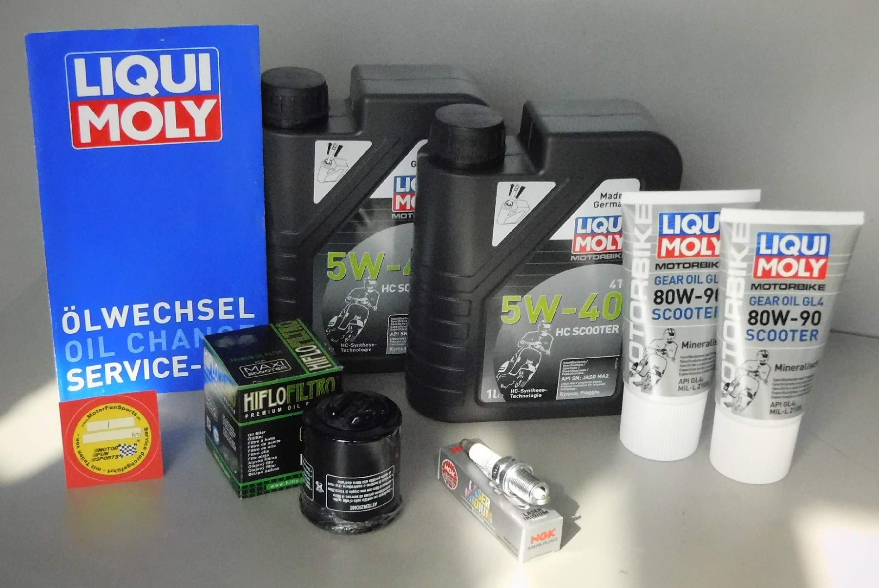 Wartungs Set Piaggio X7 250 Öl Ölfilter Zündkerze Service Inspektion Ölwechsel Wartungs Set Piaggio X7 250 Öl Ölfilter Zündkerze Service Inspektion Ölwechsel von MotorFunSports