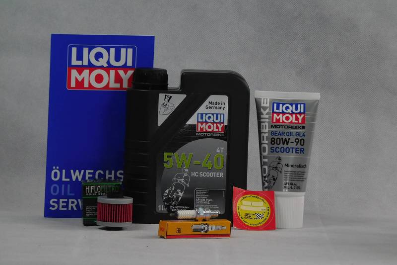 Wartungs Set passend für Peugeot Citystar 200 Öl Ölfilter Zündkerze Service Inspektion von MotorFunSports