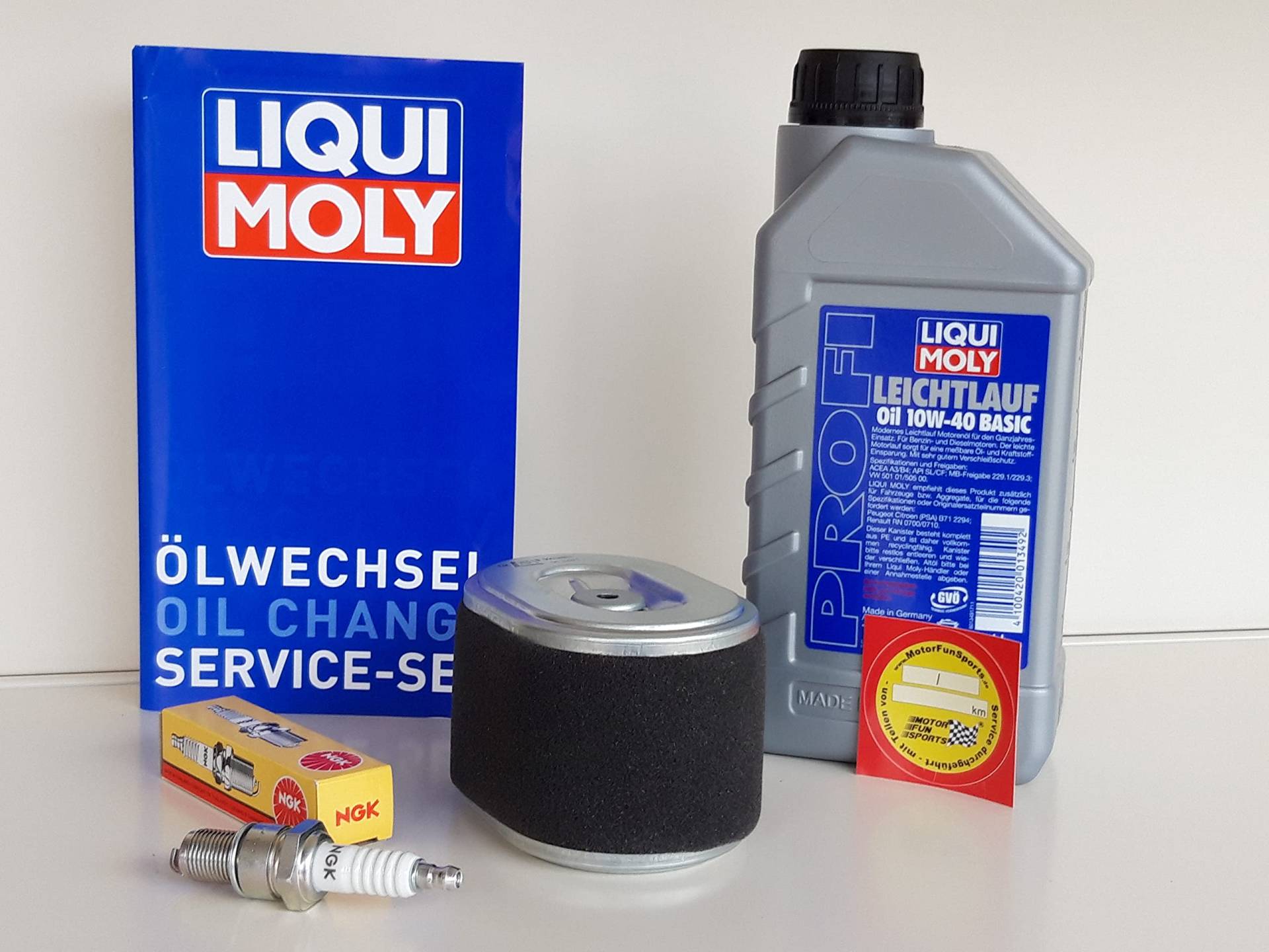 Wartungsset Rüttelplatte passend für Baumax VP 12/35 Zündkerze Luftfilter Öl Wartungsset Rüttelplatte passend für Baumax VP 12/35 Zündkerze Luftfilter Öl von MotorFunSports
