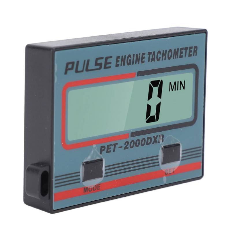MotorMinds Handheld Digitale Induktion Kettensäge Tachometer, Kleiner Motor Drehzahl Messer LCD-Display IP65 Wasserdicht Messgerät für 2-Takt-4-Takt-Motor von MotorMinds