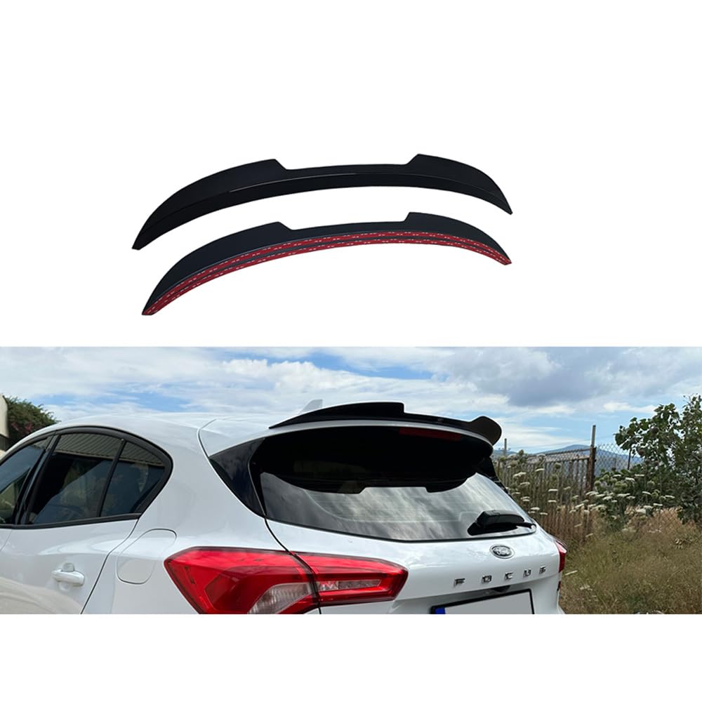 Dachspoiler (Spoilerkappe) kompatibel mit Ford Focus HB IV 2018- (ABS schwarz glänzend) von Motordrome