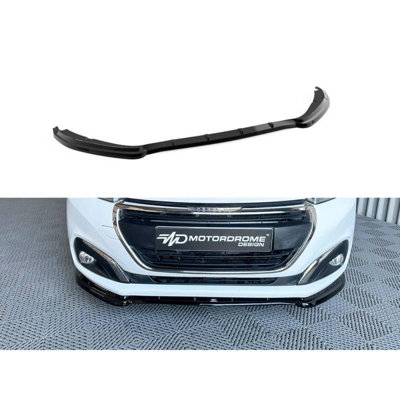 Motordrome Frontspoileransatz kompatibel mit Peugeot 208 I Facelift 2015-2019 (ABS) von Motordrome