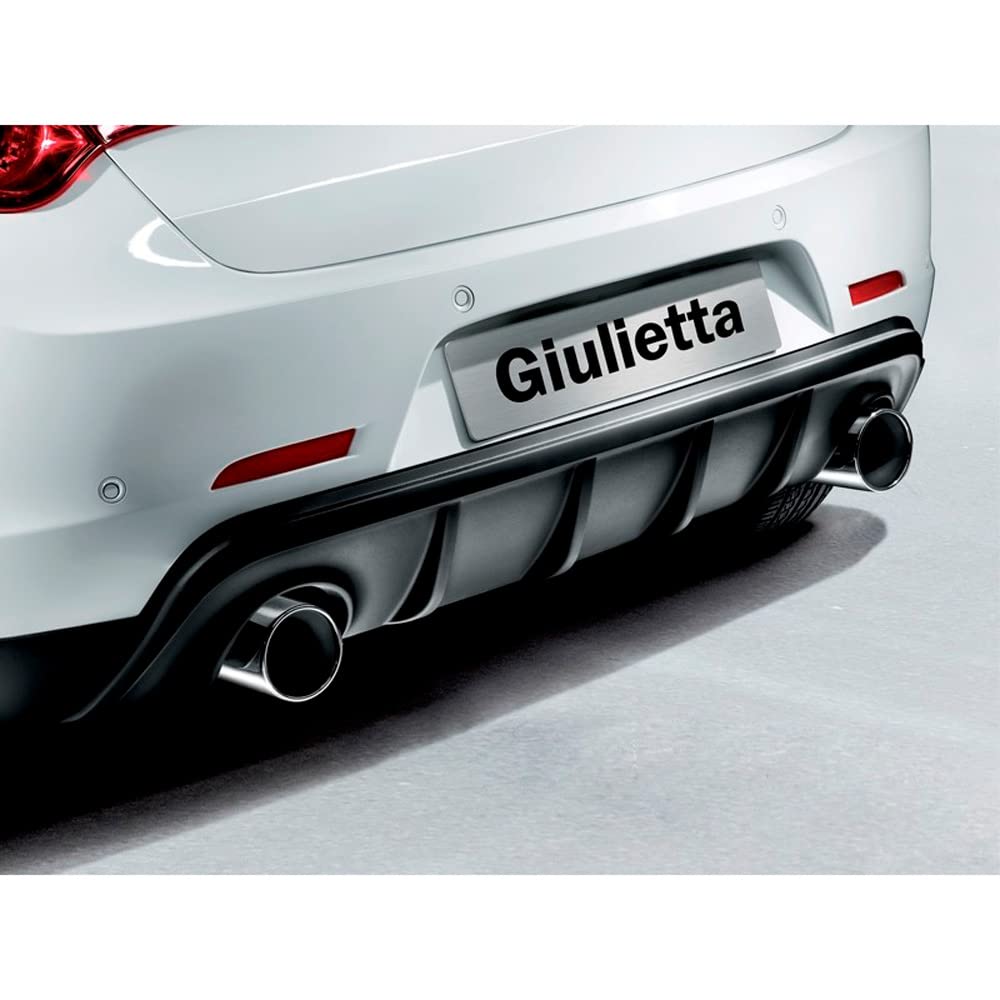 Motordrome (Diffuser) kompatibel mit Alfa Romeo Giulietta 2010- (Doppelauspuff Links+Rechts) (ABS) von Motordrome