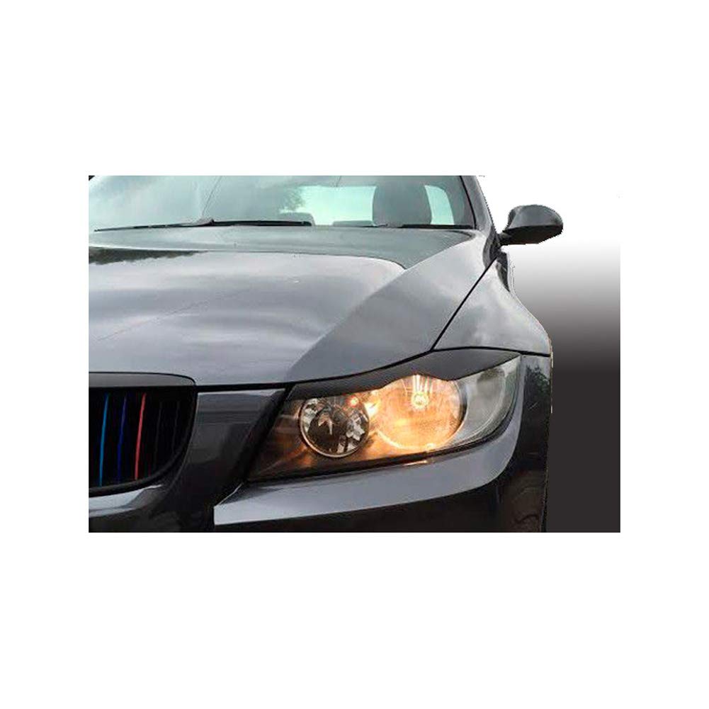 Satz Scheinwerferblenden kompatibel mit BMW 3-Reihe E90/E91 Limousine/Touring 2005-2012 (ABS) von Motordrome
