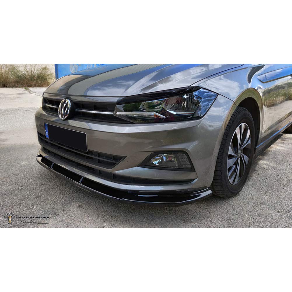 Frontspoiler kompatibel mit Volkswagen Polo (AW) 2017- exkl. R-Line/GTI (ABS) von Motordrome