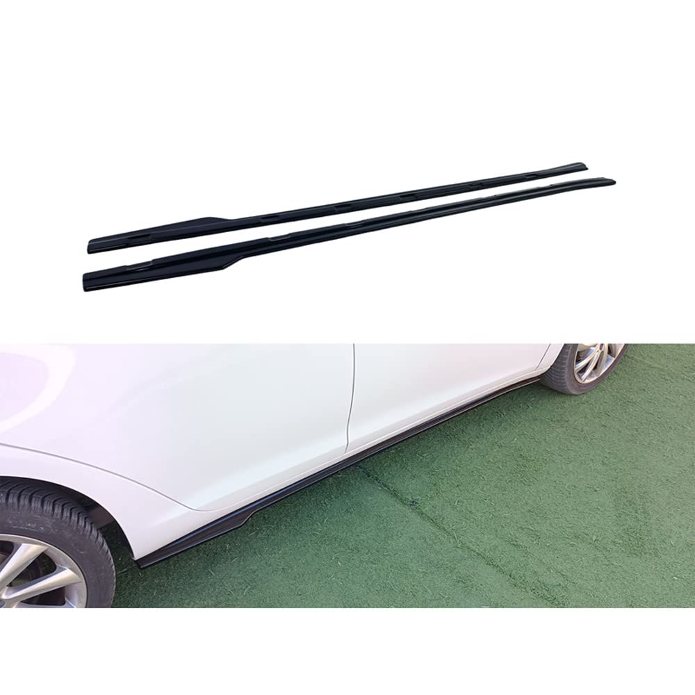 Motordrome Satz Seitenschweller kompatibel mit Alfa Romeo Giulietta 2010-2020 (ABS Glänzend schwarz) von Motordrome