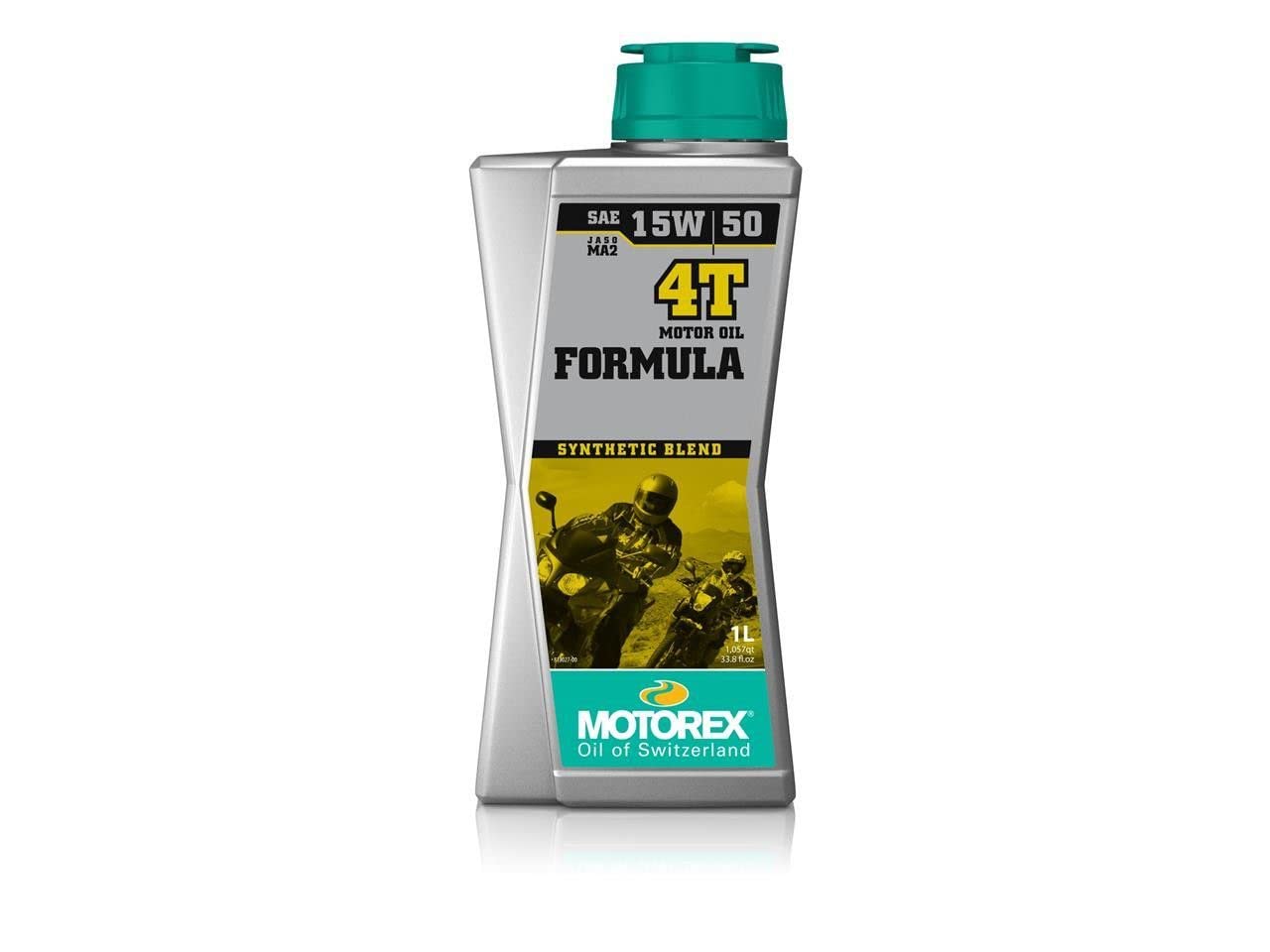 Motorex Formula 4T 15W50 Teilsynthetisches Viertakt Motorenöl 1 Liter von Motorex