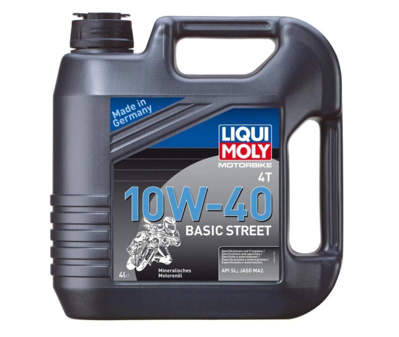 Öl 4 Zeit 4 Liter 10 W40 Mineral Basic Street Liqui moly-3046 von Motorex