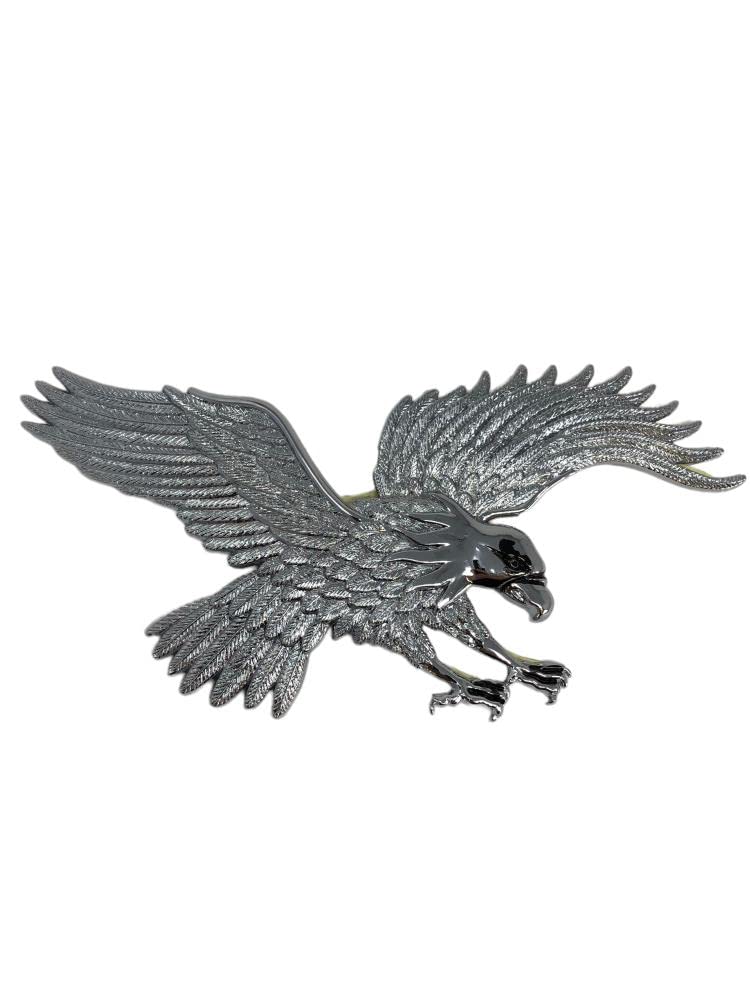 Highway Hawk Emblem Adler in Chrom 23cm breit zum Aufkleben von Motorrad Burchard