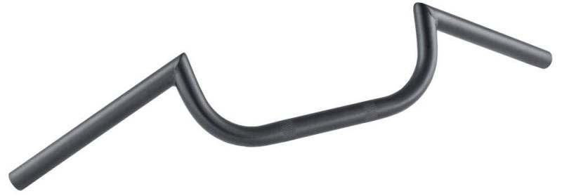 Highway Hawk Lenker ACE 710 mm breit 120 mm hoch für 1" (25,4 mm) Klemmung schwarz matt von Motorrad Burchard
