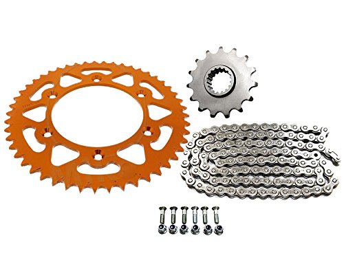 Kettensatz für/kompatibel mit EXC 125 300 450 500 520 530 Kettensatz Kettenrad O-Ring Kette Z.13-52 von MotorsportGoetz