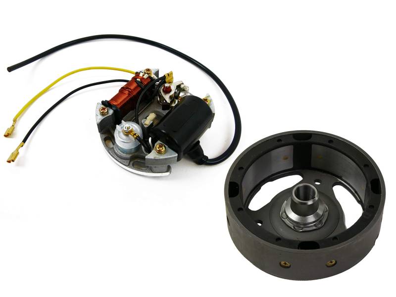 Lichtmaschine passend für Zündapp A 25 Mofa Moped Zündung 6V 17 Watt Lichtmaschine (Rechtsdrehend) von MotorsportGoetz