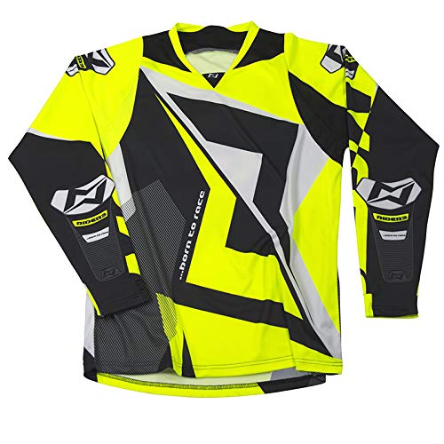 Mots MT2112XLY Trial Rider3 T-Shirt, Fluo Yellow, Größe XL von Mots