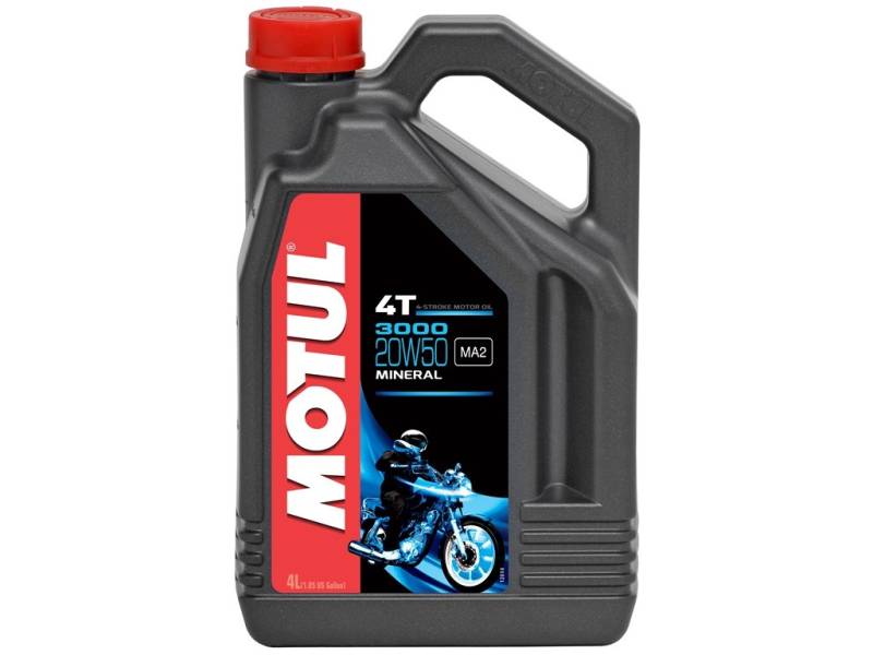 Motul 3000 4T 20W50 Mineralisches Motorenöl 4 Liter von Motul