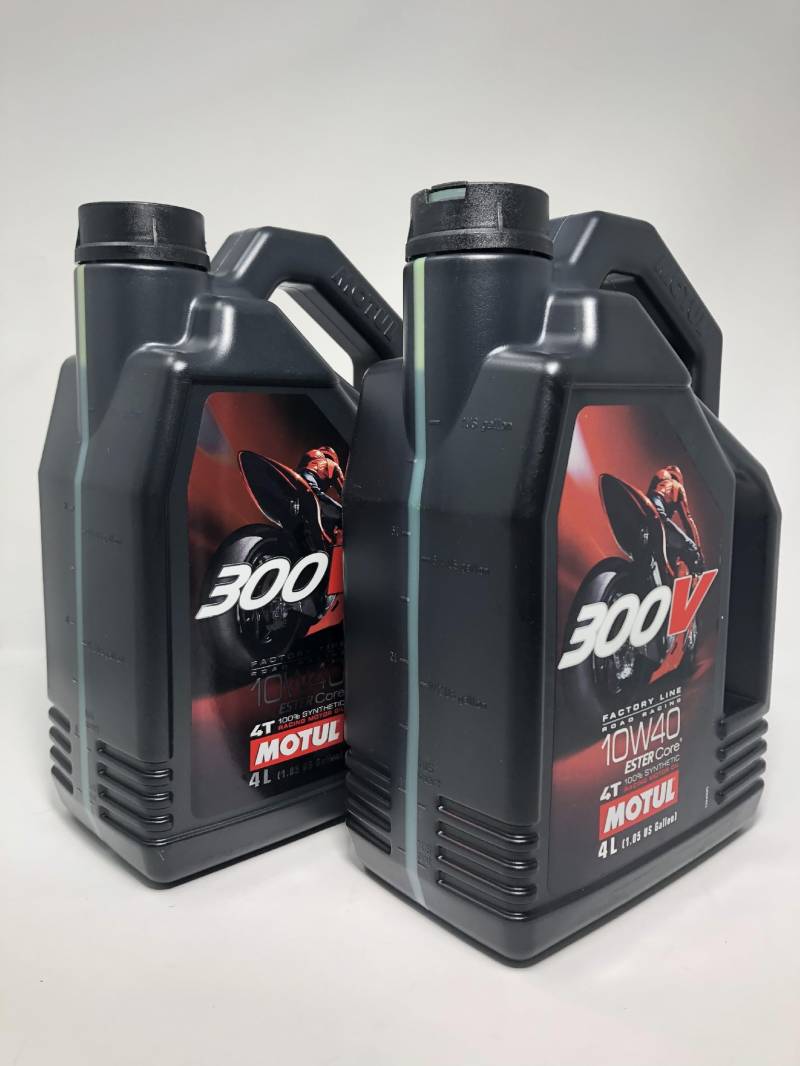 MOTUL 300 V 4T 4-TAKT Factory Line Ester Core Motoröl ÖL 10W40 Motorrad 8 Liter von Motul