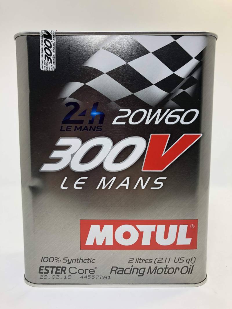 MOTUL 300V LE MANS Ester Core RACING Motoröl Öl 20W60 100% Synthetic - 2 Liter von Motul
