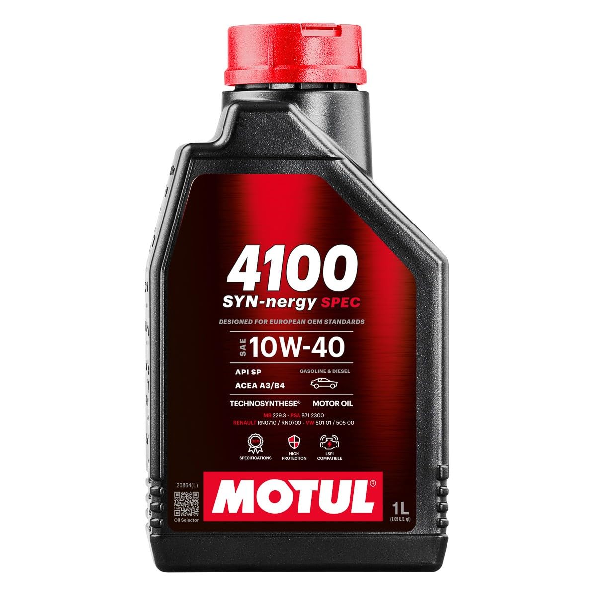 MOTUL 4100 SYN-nergy Spec. Motoröl 10W-40 Motoröl 1 L MOTUL 4100 SYN-nergy Spec. Motoröl 10W-40 Motoröl 1 L von Motul