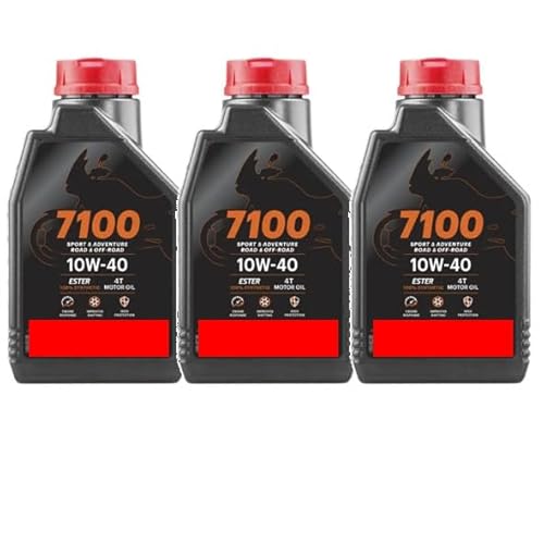 MOTUL 7100 4T 4-TAKT Motoröl ÖL 10W40 Motorrad API SL SM SN MA2 - 3L 3 Liter von Motul