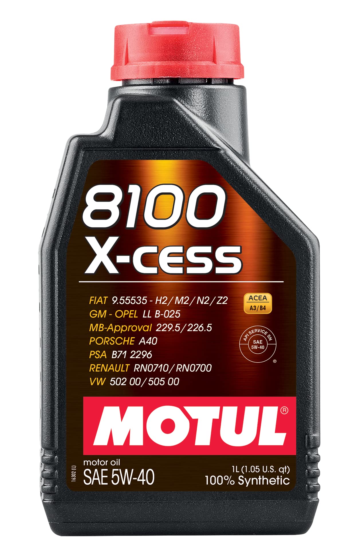 Motul 8100 X-Cess 5W40 / 1Liter, Brown, 102784 von Motul