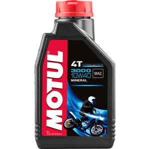 Motoröl 3000 4T 10W-40, 1 Liter mineralisch Motul von Motul