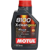 Motoröl MOTUL 8100 X-Clean GEN2 5W40 1L von Motul