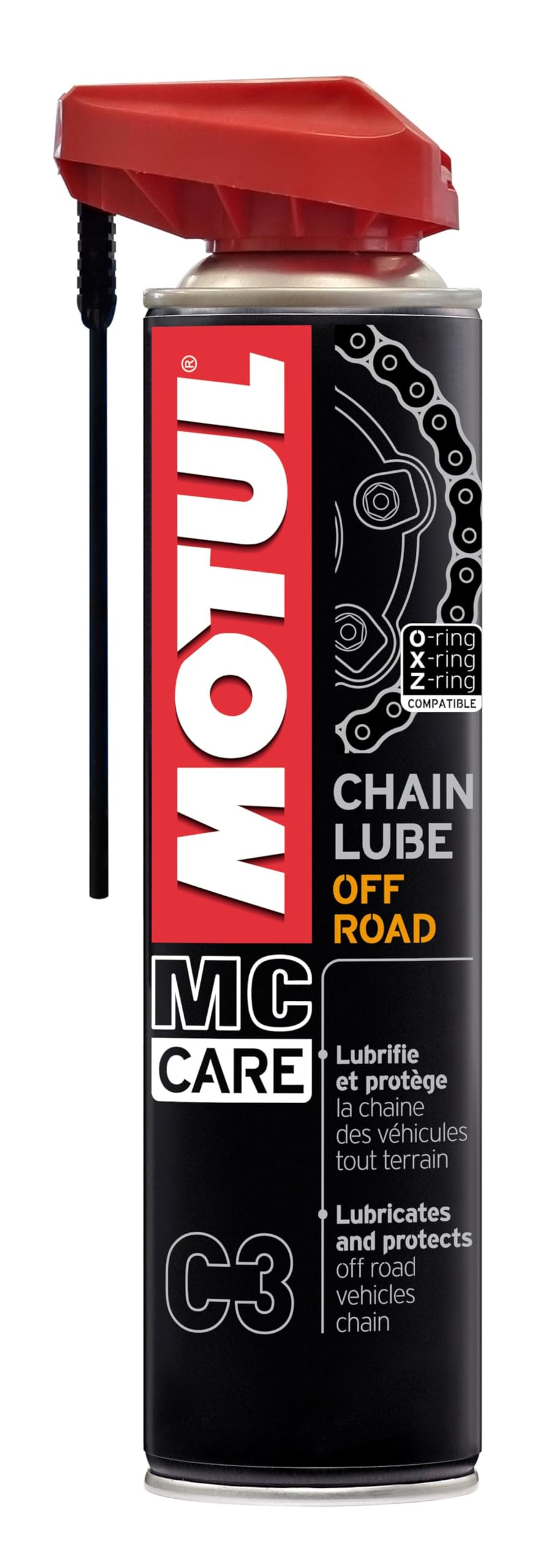 Motul Ketten-Sprühfett für Offroad- und Gelände-Motorräder, Neon-Gelb für einfache Anwendung, Geeignet für O-Ring, X-Ring, Z-Ring Ketten, Wasserfest, Rostschutz, MC Care Chain Lube Road C3, 400 ml Motul Ketten-Sprühfett für Offroad- und Gelände-Motorräder, Neon-Gelb für einfache Anwendung, Geeignet für O-Ring, X-Ring, Z-Ring Ketten, Wasserfest, Rostschutz, MC Care Chain Lube Road C3, 400 ml von Motul