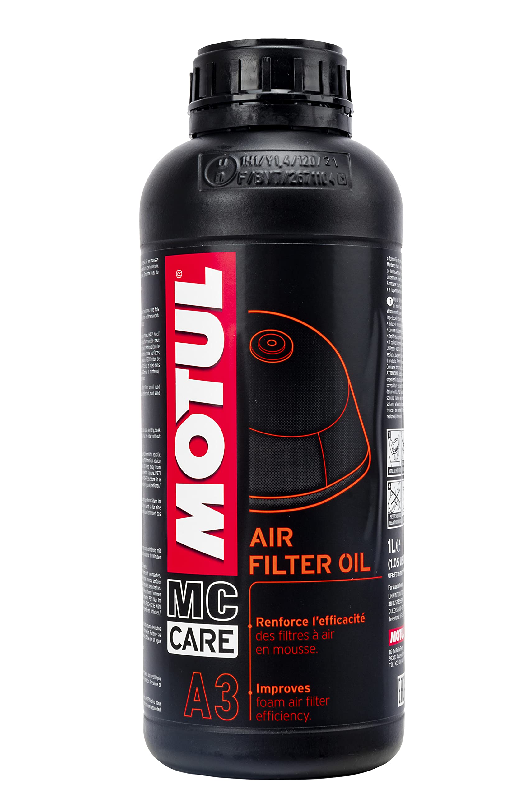 Motul 102987 A3 Air Filter Oil, 1 L von Motul