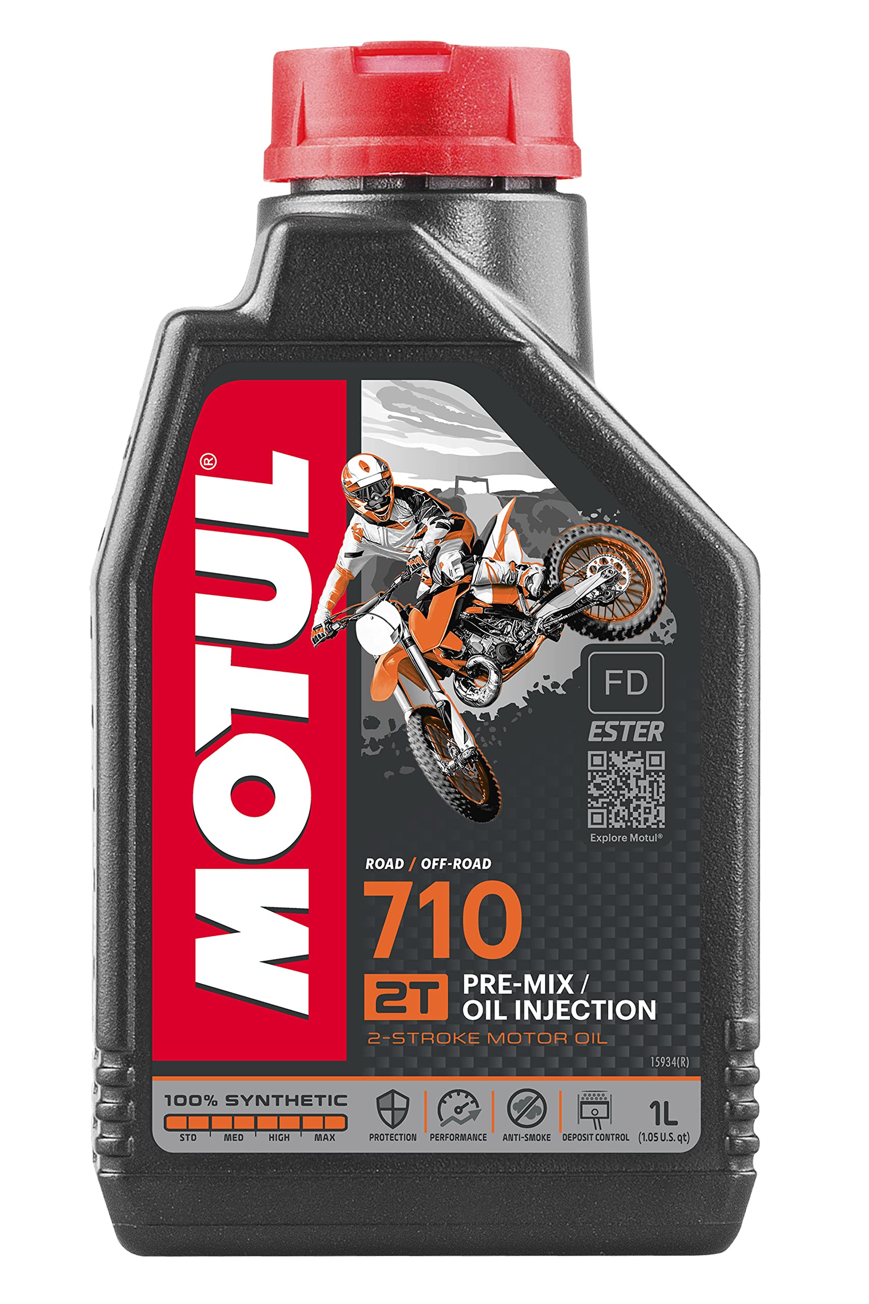 Motul 104034 710 2T, 1 L , 100% synthetic, 221x117x63.5 von Mutul