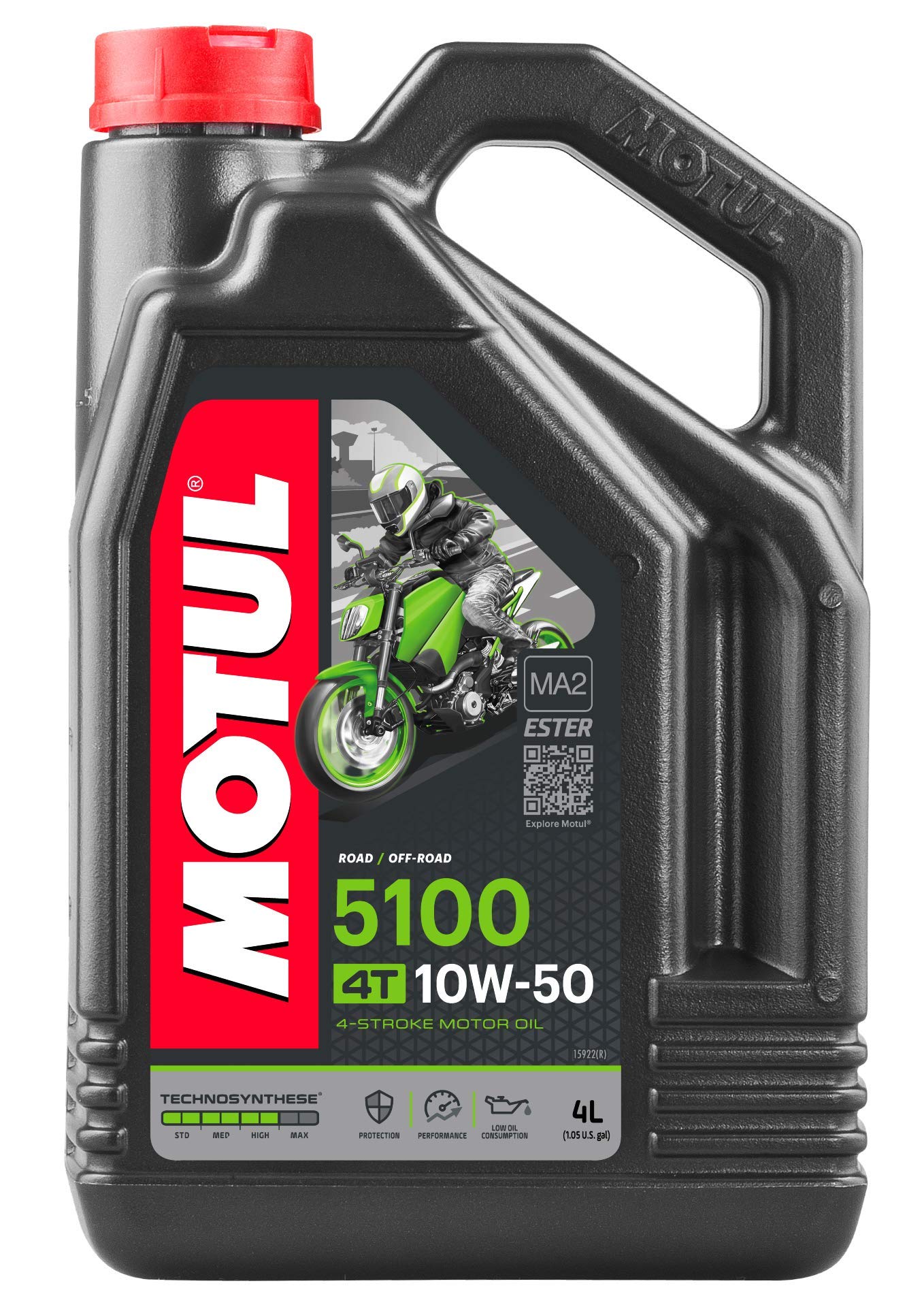 Motul 104076 5100 4T, 10 W-50, 4 L von Motul