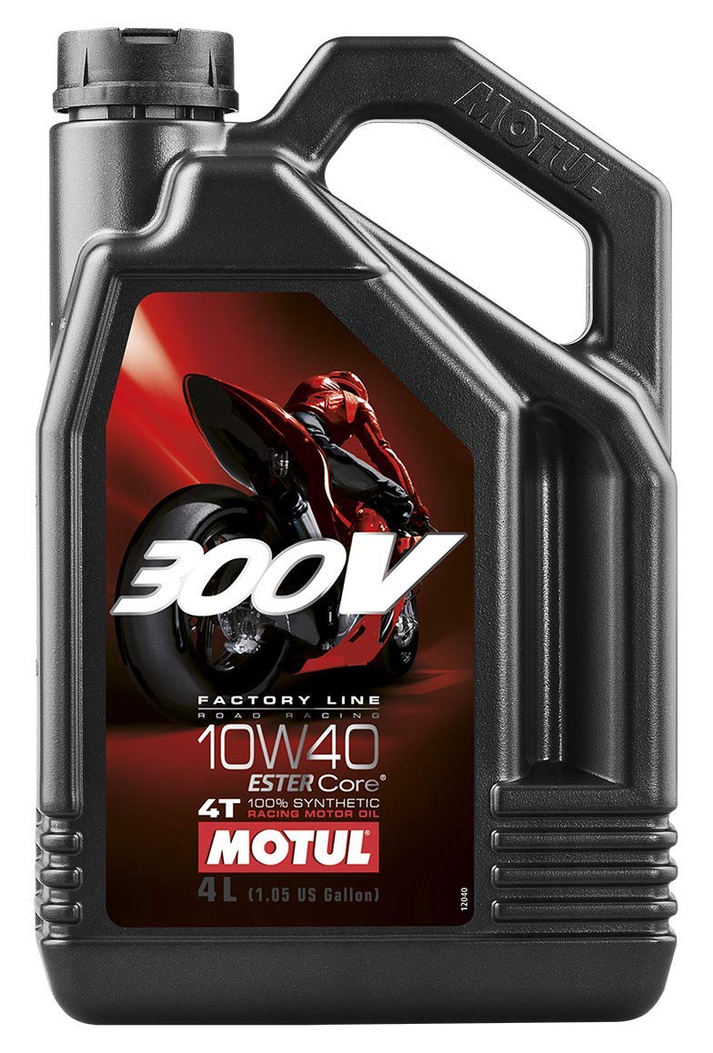 Motul 104121 300V 4T Factory Line Road Racing, 10 W-40, 4 L, 300x234x114 von Motul