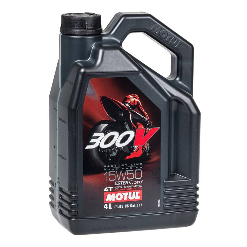 Motul 104129 300V 4T Factory Line Road Racing, 15 W-50, 4 L, 300x234x114 von Motul