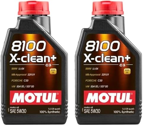 Motul 106376 8100 X-Clean+ 5W30 1 Ltr. (Packung mit 2) von Motul