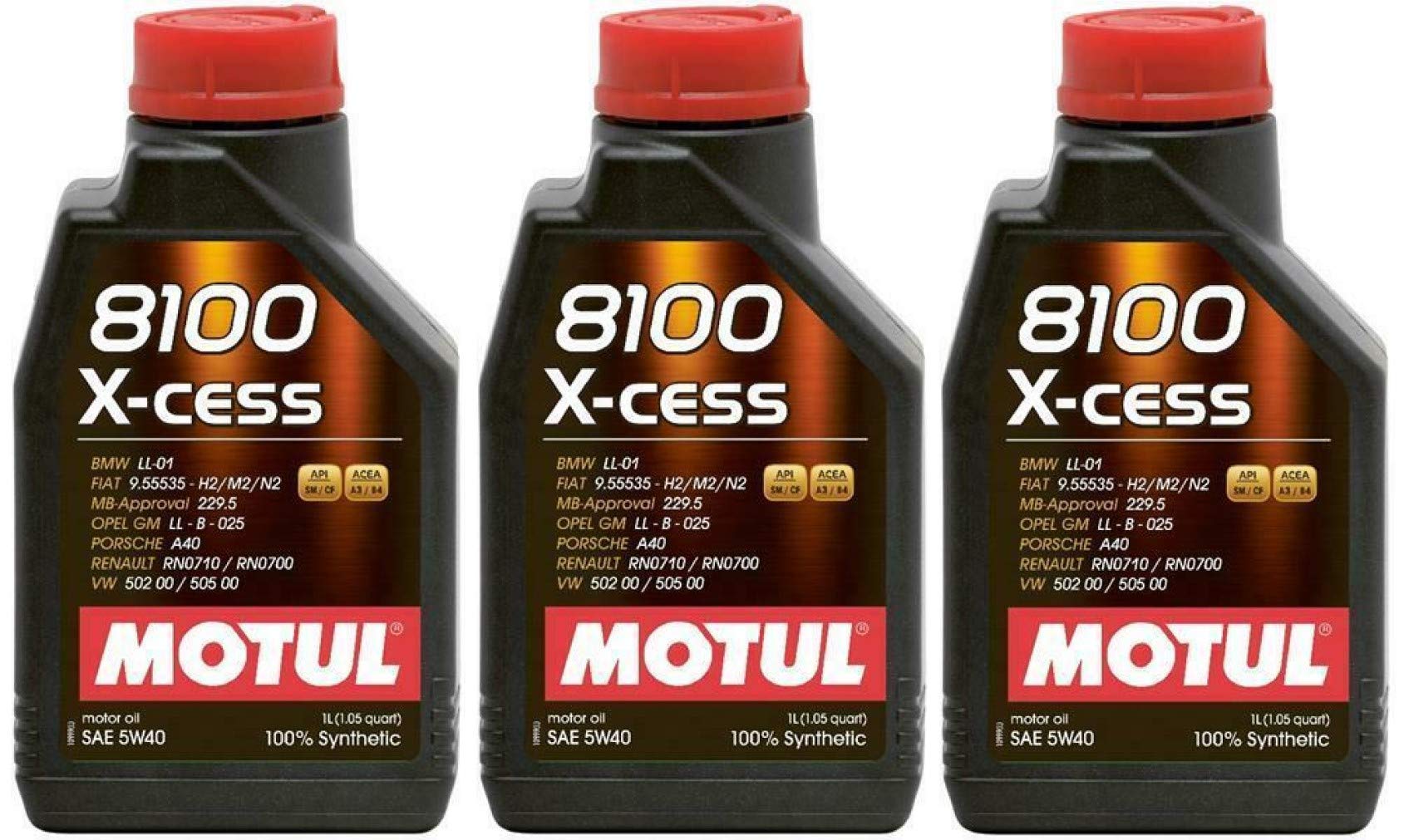 Motul 8100 X-cess 5W40 Vollsynthetisches Motorenöl, 3 Liter Motul 8100 X-cess 5W40 Vollsynthetisches Motorenöl, 3 Liter von Motul