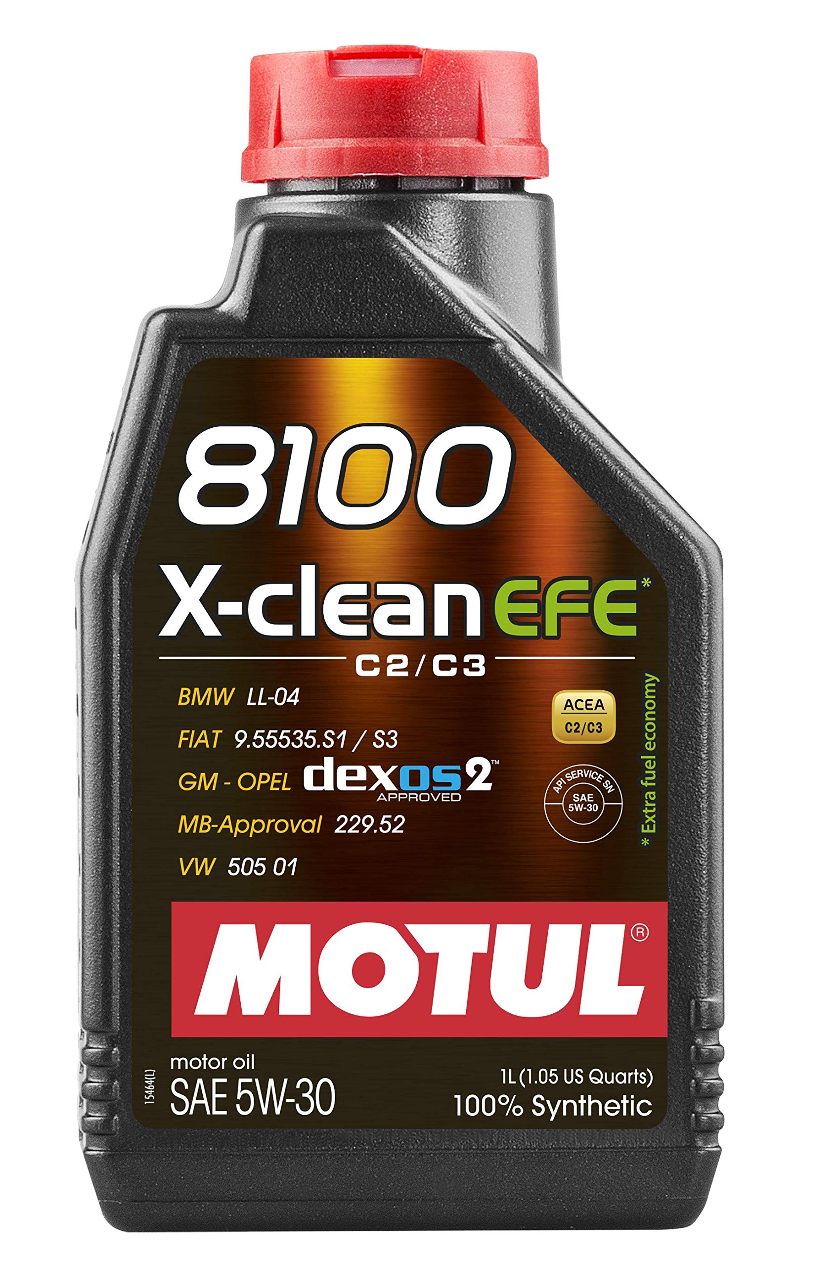 Motul 8100 X-clean EFE 5W30-1 Liter Flasche, Brown von Motul