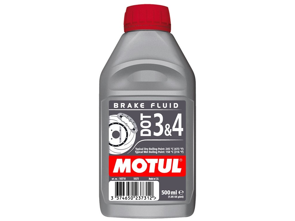 Motul Bremsflüssigkeit Dot 3 & 4 Brake Fluid 102718 500Ml von Motul