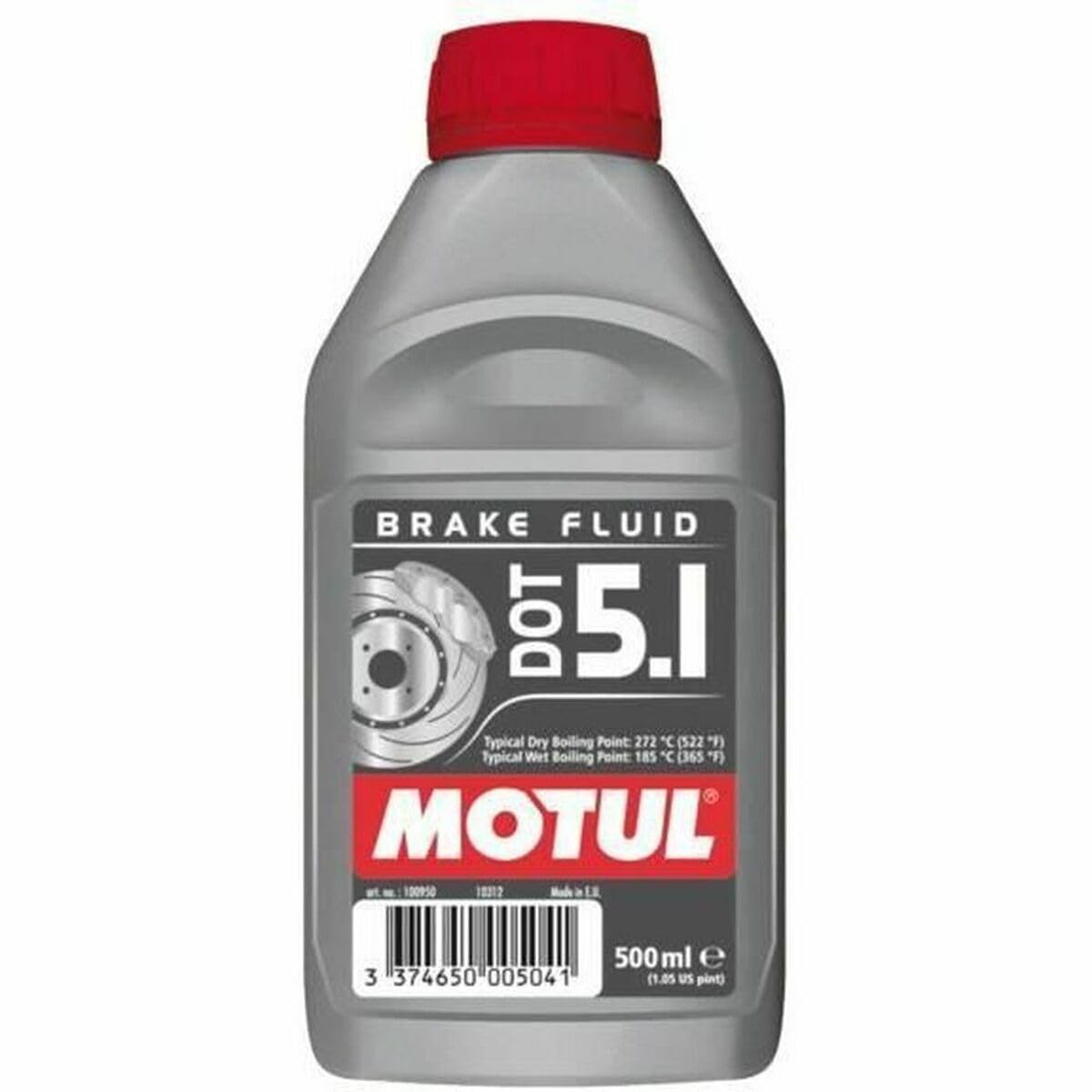 Motul DOT 5.1 Brake Fluid 0,5L, 100950, Neutral von Motul