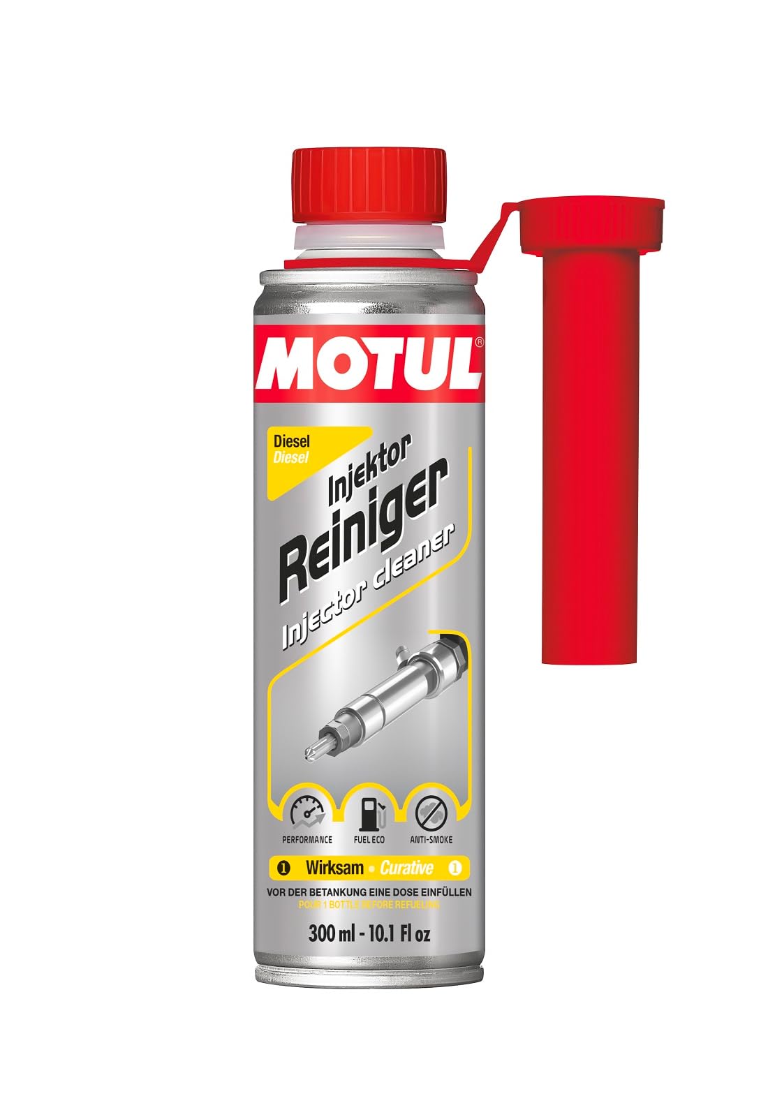 MOTUL 300 ml Injektor Reiniger Diesel Additiv Injektorreiniger Kraftstoffsystem | 110673 | Entfernt Ablagerungen in Kraftstoffsystem, den Injektoren und im Brennraum MOTUL 300 ml Injektor Reiniger Diesel Additiv Injektorreiniger Kraftstoffsystem | 110673 | Entfernt Ablagerungen in Kraftstoffsystem, den Injektoren und im Brennraum von Motul