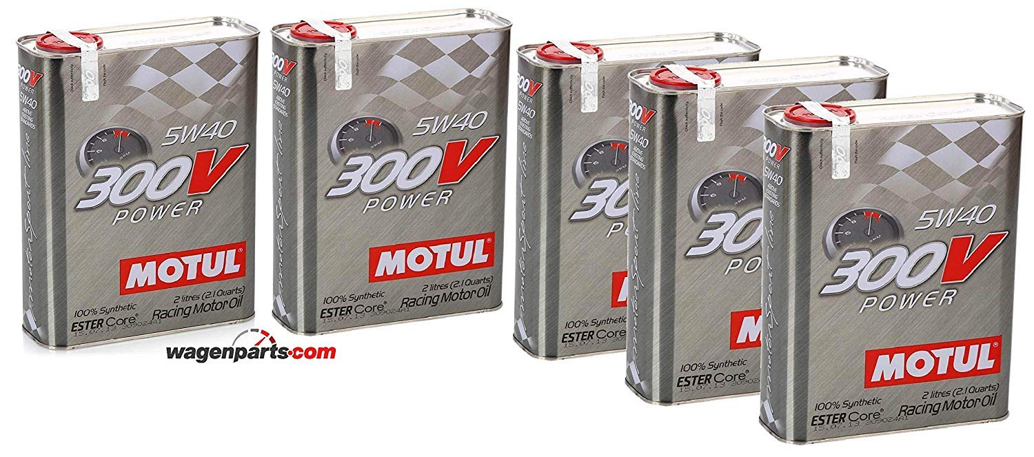 Motul Motor Oil Turnier 104242 300V Power 5W-40, Pack 10 Liter (Metallic) von Motul